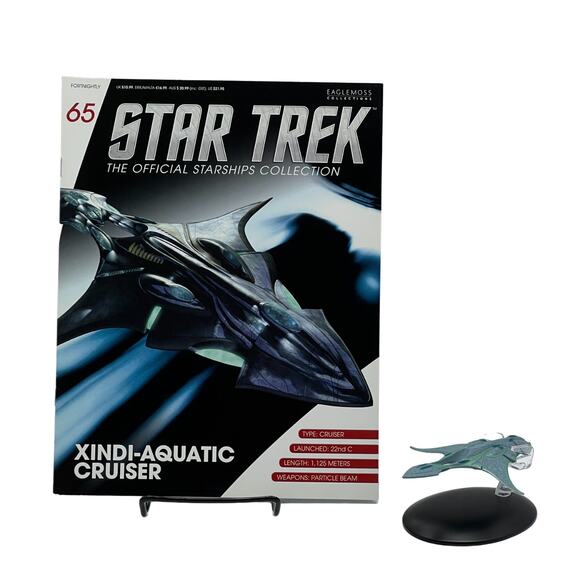 Eaglemoss 2017 Star Trek Xindi Aquatic Cruiser Diecast Starship 65 - Picture 1 of 12